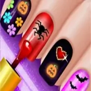 Glow Halloween Nails Gam...